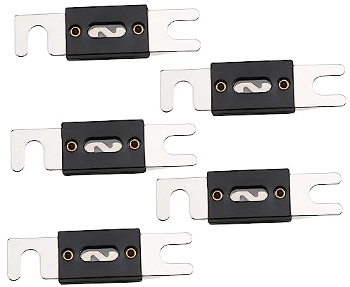 SIGANDG 150 Ampere vernickelte ANL-Sicherungen für Auto-Audio- und Videosysteme (5 Stück)