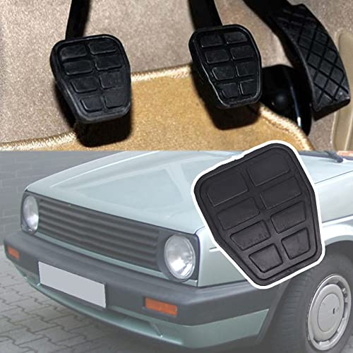 Inovey Gummi Bremskupplung Fuß Pedal Pad Cover Ersatz 321721173 171721647 7213141 Kompatibel Mit Vw Golf 2 Mk2 Mk3 1E 1983-1997 - Schwarz - 3Stück