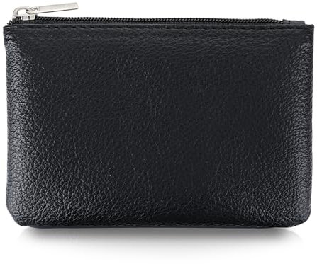 Giantree Mini Münzbörse für Damen, Kleines Portemonnaie, Coin Purse Schlüsseletui, Geldbörse für Münztaschen, Lose Münze Aufbewahrung (Black)