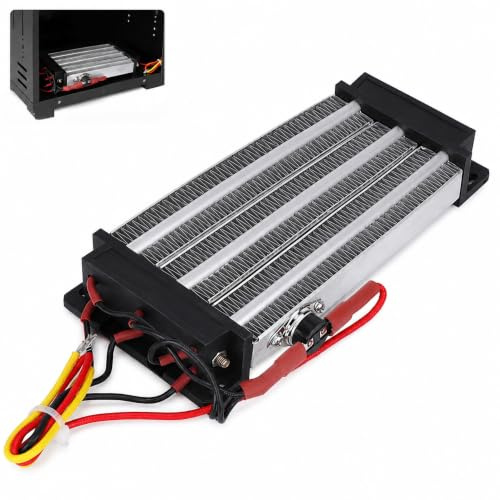 PTC-isolerad Keramisk Luftvärmare, 1000W DC 220V Temperatur Elektrisk Värmare Värmeelement För Luftkonditioneringsluftridåmaskin