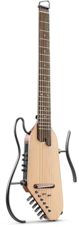 Donner Akustik-E-Gitarre HUSH I PRO - Reise-Gitarre Mit Mehreren Effektmodi, Smart Set Inklusive Kopfhörer, Gigbag, Gurt und Ladekabel