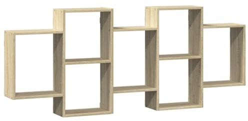 vidaXL Wandregal Sonoma-Eiche 159x18x65 cm Holzwerkstoff