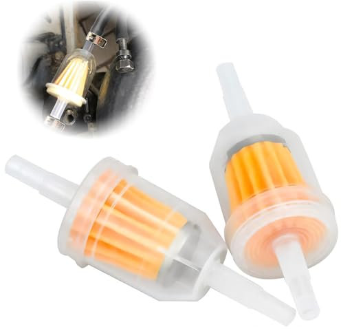 XURJUMI 2 Pezzi Filtro Benzina, Filtro Carburante Universale Filtri Carburante Linea Per Gas Per Moto Tagliaerba Auto E Motocicletta