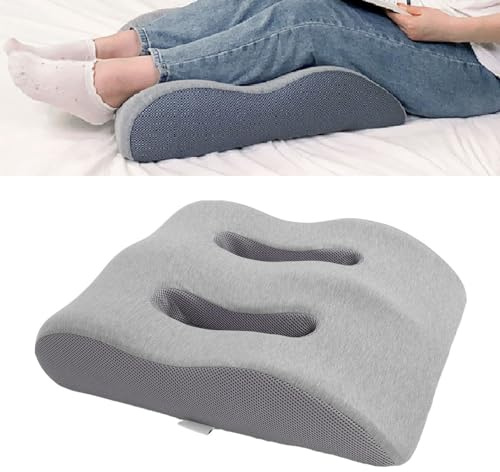 Beinhochlagerungskissen, Ergonomisches, Bequemes Memory-Schaum-Beinkissen, Bettbeinstützkissen mit Waschbarem Bezug Zum Schlafen, Beinstütz- und Hochlagerungskissen für