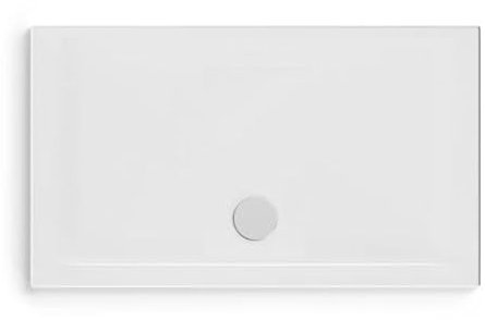 Ceramica Dolomite Piatto doccia rettangolare in ceramica modello squash, ultrasottile h. 4 cm, antiscivolo, 80 x 120 cm