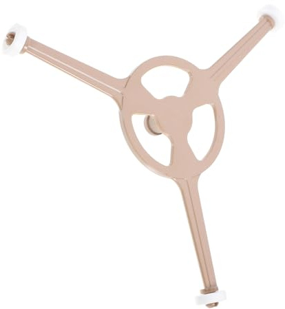 GLEAVI Support Rotatif pour Chauffage Uniforme Trépied à Rouleaux en Pvc pour Micro-ondes et Amélioration de L'efficacité de Cuisson Marron, Plateau Tournant