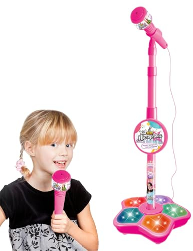 Karaoke -Maschine - tragbare Karaoke -Maschine | Karaokes -Maschinen für Kinder | Gesangsspielzeug mit Verstellbarer Höhe | Smart Connection singt Spielzeug mit Stand Light to Birthday Jubiläum