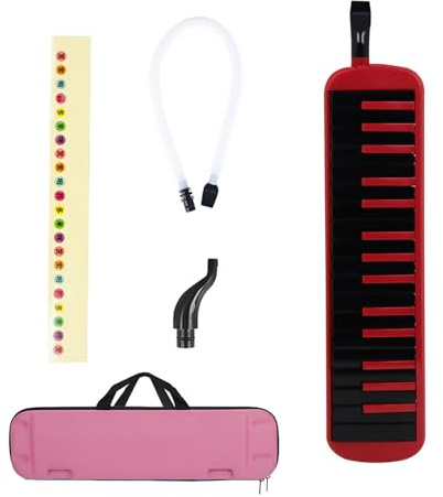 Air Piano Keyboard Sopran Melodica Mit Langen Röhrchen Kurze Mundstücke Und Tragetasche 32 Tasten Melodica Instrument Für Kinder Air Piano Keyboard Soprano