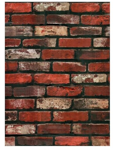 KHASCBNF Carta da parati ruvida con mattoni, autoadesiva, impermeabile, decorativa, per la casa, 10 m x 45 cm