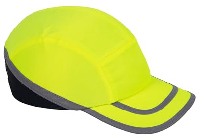 Cofan Gorra de Seguridad | Fabricada en ABS | Protección Antigolpes | En Color Negro, Naranja Flúor y Amarillo Flúor (1, Amarillo Flúor)