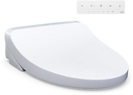 TOTO® WASHLET® KS5 Electronic Bidet Toilet Seat with Instantaneous Water Heating, Self-Cleaning Wand and Heated Seat, Elongated, Cotton White - SW3216#01