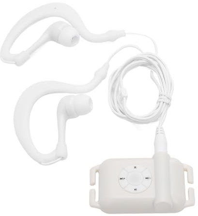 SIXRUN IPX8 Wasserfester MP3-Player mit Kopfhörern, Musikwiedergabe Zum Schwimmen und Laufen, 8–10 Stunden Akkulaufzeit (4GB)