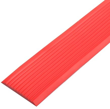Treppenkantenprofil aus Pvc, Treppenkantenprofil Selbstklebend, Kantenschutz für den Innen- und Außenbereich, Frei Zuschneidbar(Red,3 * 100cm/1 * 39in)