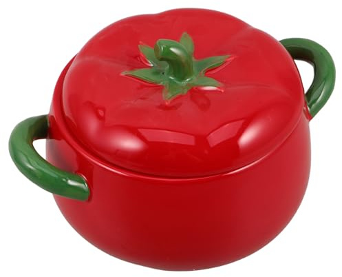 NOLITOY Cocotte en Céramique 900 Ml avec Double Anse Marmite à Soupe Antiadhésive Compatible Induction Cuisson Homogène pour Ragoûts et Crèmes Cuisson Four et Plaque Électrique