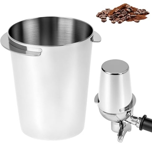 QWORK® gobelet doseur à café de 58 mm en acier inoxydable 304 - Transfert sans mesure pour les amateurs d'espresso, baristas et professionnels du café