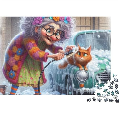 Puzzle 1000 pièces Hibou Cartoon Couleurs Vives Plumes Super Cadeau défi - Jeu éducatif déco Adultes 14+
