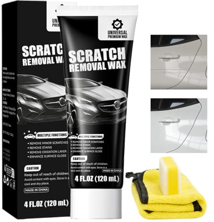 Nettoyant Rayures Peinture Auto - 120ml Pâte Peinture Auto - Répare Rayures Pour Automobile | Protection Carrosserie Rénovation Entretien Brillance Intérieur