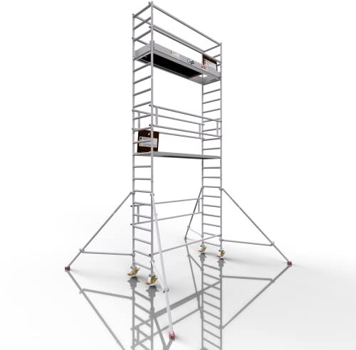 ALTEC Profigerüst AluLight 2.0 | Arbeitshöhe 7 m | Breite 70 cm | Länge 2,5 m | Profigerüst | Baugerüst | Made in Germany