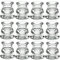 PChero Chandelier Bougeoir en Verre Decoratif Bougeoirs pour Bougies Coniques Decoration Noel Mariage Table Maison Chambre Salon – Lot de 12