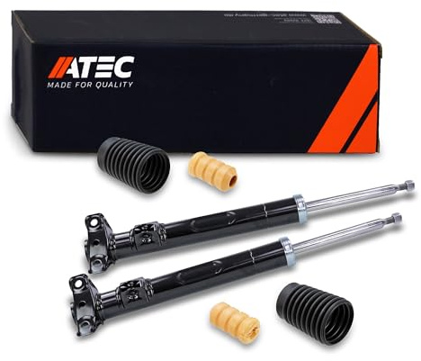 ATEC Germany 2x Gasdruck Stoßdämpfer Vorne Federbein inkl Staubschutzsatz | Kompatibel mit: MERCEDES-BENZ 124 Coupe, 124 Stufenheck, 124 T-Model, 190, E-CLASS, E-CLASS Coupe, E-CLASS T-Model