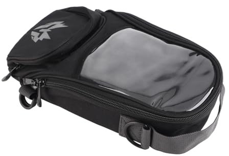 aqxreight Kraftstofftanktasche, Magnetischer Motorrad-Tankrucksack aus Oxford-Gewebe, Hochfestes 4,5-l-Navigationspaket mit Großer Kapazität für Motorräder (Grau)