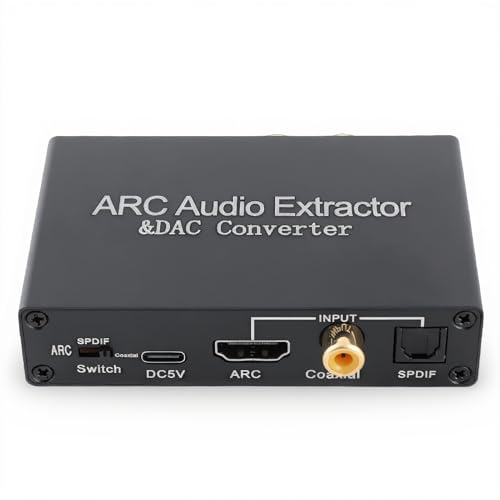 ARC Audio Extraktor, 192 kHz Digital Analog Wandler