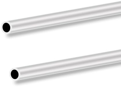 LAVMHAB 6063 Aluminum Tube 13mm OD x 10mm ID 1.5mm Wall Thickness 300mm Length, Aluminum Round Tubing Seamless Straight Pipes (2pcs)