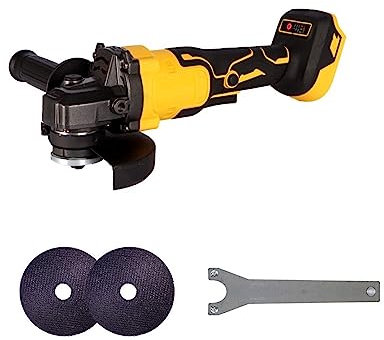 Lijadora de banda Amoladora angular eléctrica sin escobillas de 125MM y 18V, amoladora de batería, lijadora de batería recargable, herramientas eléctricas para trabajo con metales y carpintería(Color: