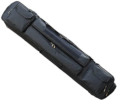 ANSNOW Gewehrkoffer Doppelgewehrtaschenkoffer, Taktische Doppelgewehrtasche, 600D-Oxford-Stoff, Weiche Luftgewehrgewehr-Tragetasche, Tragbare Waffentasche Für Angeln, Jagen, Schießsport/Grün/120Cm