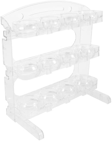 Transparente Boîte à Œufs Plastique Empilable pour Réfrigérateur | Rangement la Cuisine, Stabilise les Œufs, Format Pratique pour Armoire et Déplacement Facile