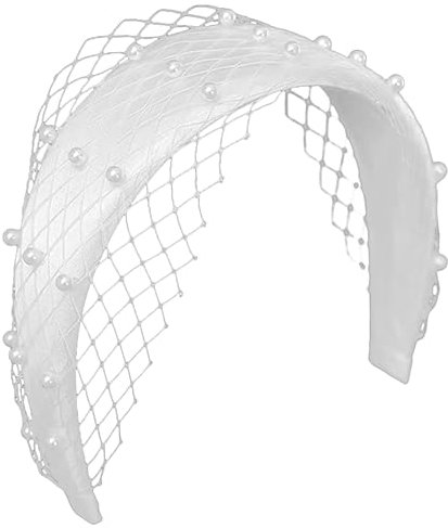 FRCOLOR Perlen-haarband Für Bräute Stilvolles Handgefertigtes Hochzeits-haaraccessoire Mit Breitem Design Für Hochzeit Abschlussball Oder Besondere Anlässe