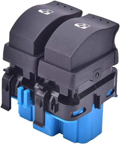 Schalterknopf Autofenster Elektrischer Fensterheberschalter, elektrischer Fensterheberschalter vorne rechts für Renault, Fensterschalter-Tastenabdeckung