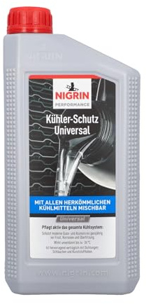 Nigrin Performance - Protección universal para refrigerador, cuidado y protección del sistema de refrigeración, para motores de gasolina y diésel, anticorrosión, anticongelante, protección contra