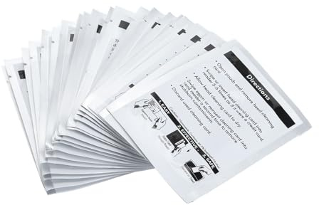 Limpiador de Lector de Tarjetas de Crédito, 50 Uds., Tarjetas de Limpieza de Terminales POS Swipe con Cajeros Automáticos para Impresoras de Tarjetas