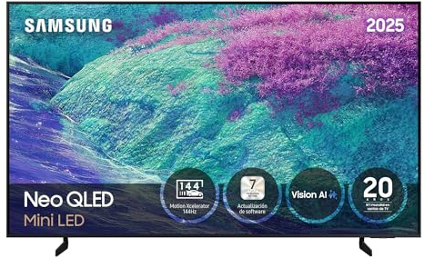 Samsung TV 75 Pulgadas Neo QLED QN1EF 4K Mini LED Smart TV con Vision AI, Pantalla sin Reflejos con Glare Free y Motion Xcelerator 144Hz