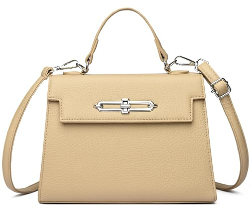 unisoul Handtasche Damen Mittelgroß Elegant Umhängetasche Tote Bag Schultertasche Mode Henkeltasche Frauen Leichte PU Leder Handtaschen Tragetasche für Dating Arbeiten Reisen Einkaufen