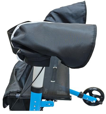 HUTRADE Universelle Rollator-Griffabdeckungen, 2 Stück wasserdichte Rollator-Handschuhe, Rollator-Griffhandschuhe Mit Wärmeschutz Als Ersatz Für Winter-Schutzaccessoires Für Senioren