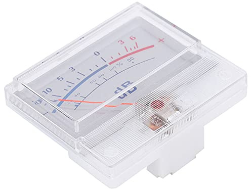 SEAFRONT P-55 VU-Meter, DB-Meter, Leistungsverstärker-Header, Hochpräziser Mixer, Aufnahme-Audioverstärker mit Zeigerscheibe -20–+6 DB, Zuhause, Hintergrundbeleuchtung, Schallpegel, Tester, Einfache
