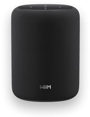 WiiM Sound Lite Smart Speaker, Hi‑Res 24‑bit/192 kHz, AI RoomFit™ Room Correction, 100W Peak, Wi‑Fi 6E/Bluetooth 5.3, Multi‑Room & Stereo Pairing, Black