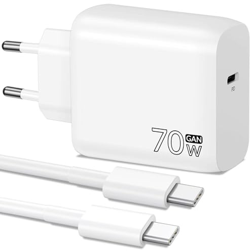 Mac Book Ladekabel, 70W USB C Ladegerät Netzteil für MacBook Neo Air Pro | USBC Stecker Charger für MacBook Air/Pro 16/15/14/13 Zoll, M1 M2 M3 M4 M5, Laptop, iPhone 17 16 15, iPad, 2M Kabel