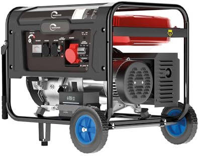 Groupe Electrogène 5 500W 3 prises Monophasé & Triphasé Essence Stromios Sannover