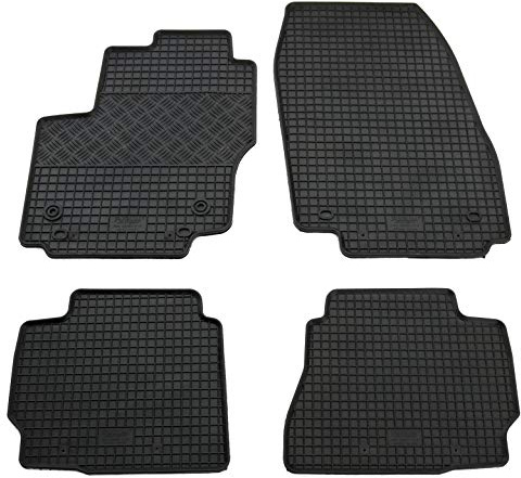 Gummi Fußmatten Set, 4teilig, Gummifußmatten Gummimatten Matten