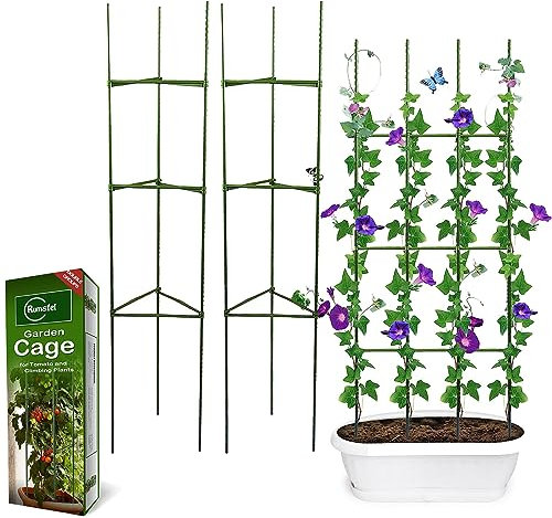 Garden Plant Support Cages, Tomato Growing Cage, Sturdy Garden Plant Support Stakes, Garden Trellis Vertical Climbing Plants Support Climbing