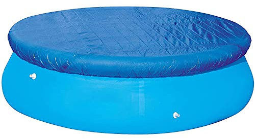 EASONGEE Couverture de Piscine, Couverture Solaire pour Piscine pour une Installation Facile, Antipoussière, Résistante à la Pluie et Durable Couverture de Piscine Rectangulaire 183cm