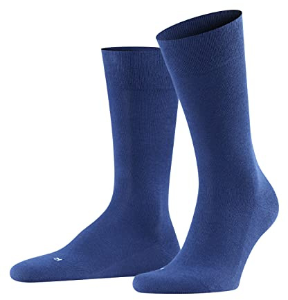 FALKE Sensitive London M So algodón puños sin presión 1 par, Calcetines Hombre, Azul Royal Blue 6000, 43-46