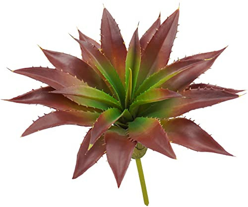 Agusbagli - Plantas suculentas artificiales, grandes plantas falsas sin maceta, con tacto real, plantas verdes, para el hogar, al aire última intervensión, boda, arreglo floral rojo
