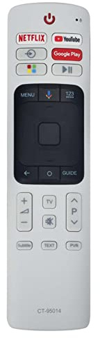 VINABTY Neu CT-95014 ErsatzFernbedienung ERF3J69TG TV Fernbedienung Ersatz für Toshiba 4K UHD LED HDTV Android TV CT-95014 ERF3J69TG Remote Controller