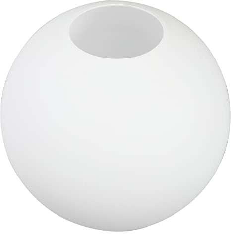 OSALADI Frosted Lampenschirm Kugel Glas 5.43In Runde Opal Lampenabdeckung Ersatz Für Deckenleuchte Wandleuchte Schlafzimmer Wohnzimmer Deko Weiß