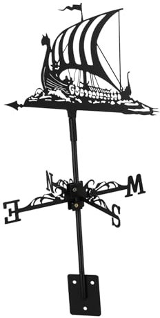 Mipcase Indicateur De Direction Vent Weathervane Forme De Voilier pour Décoration De Jardin Pelouse Et Toit Élégant Et