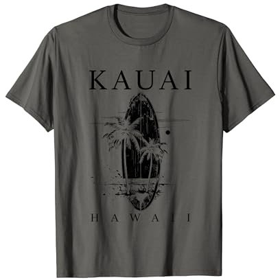Kauai Hawaii Surf Vintage Surfen Surfer T-Shirt